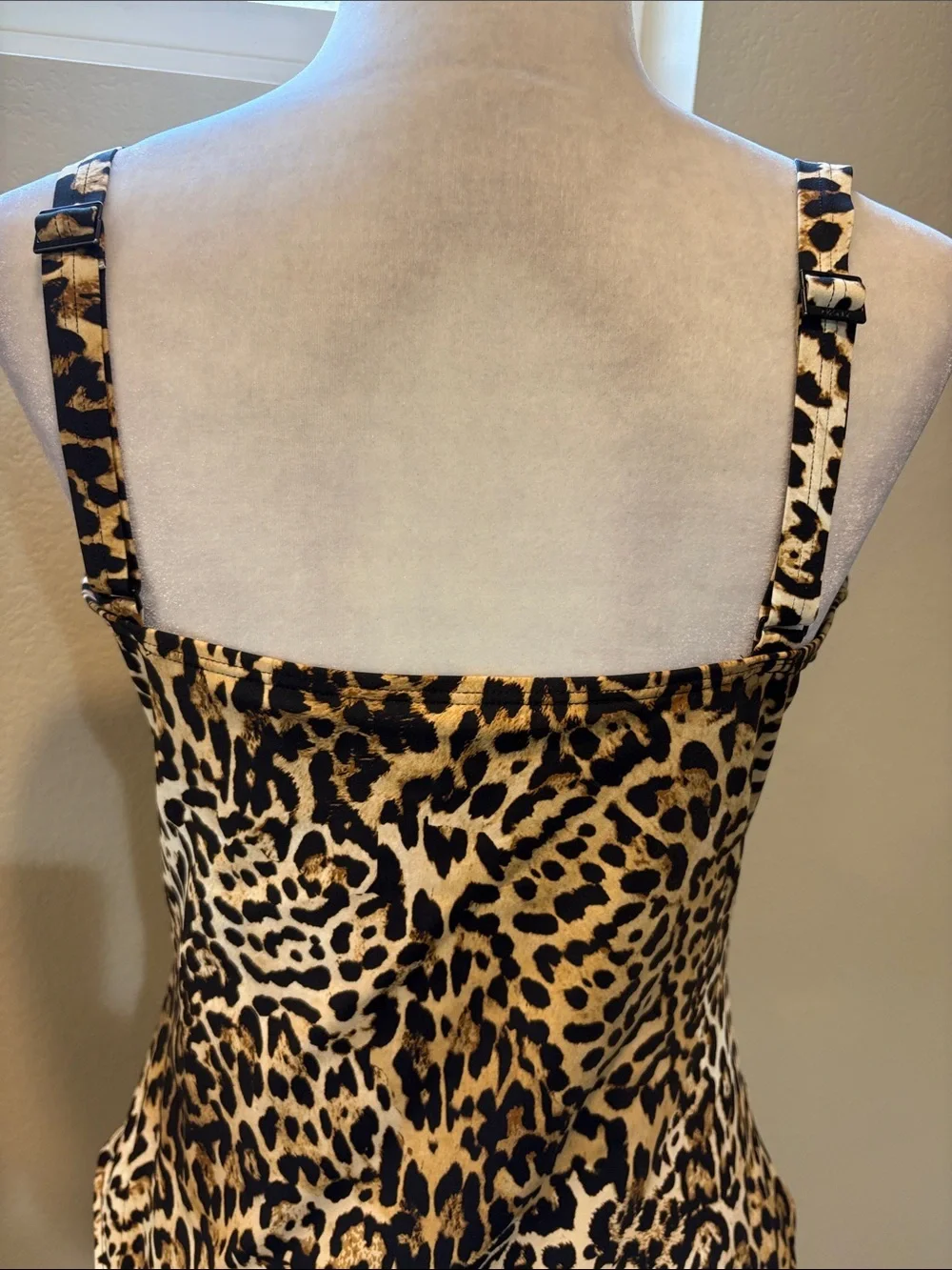 Dkny Leopard Print One-Piece Swimsuit — Brown and Black-Size XXL - Picture 8 of 13